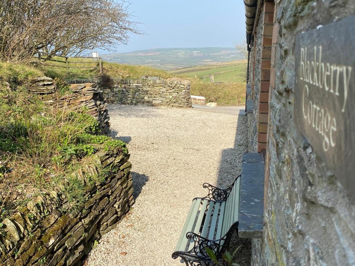 Polrunny Farm Blackberry Cottage - Cornwall Bliss In Sight Of The Sea Boscastle Extérieur photo